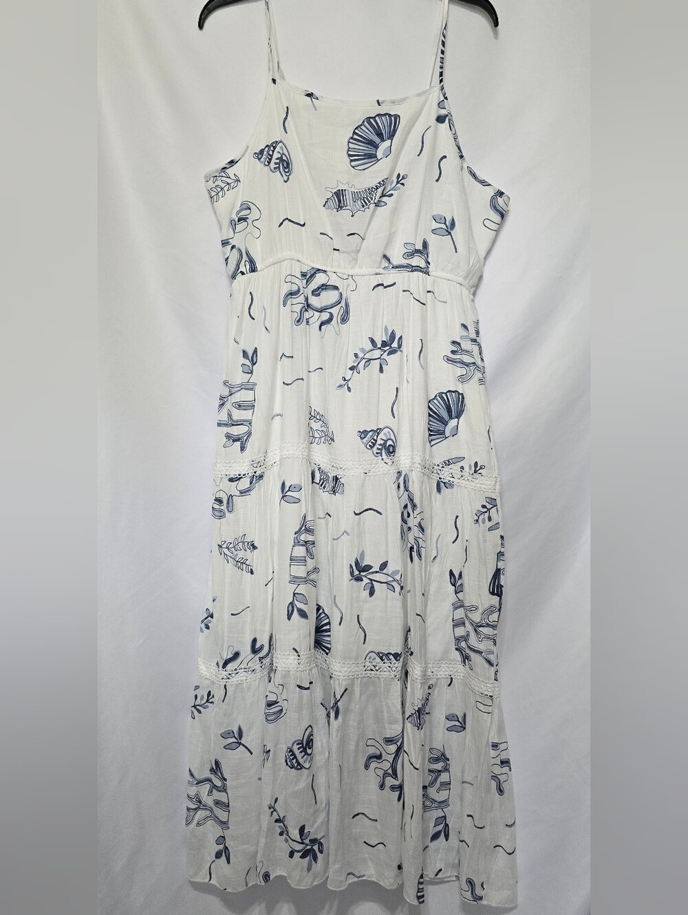 Poshmark Listing TitleKings Road Nautical Sea Print Tiered Maxi Dress XL
